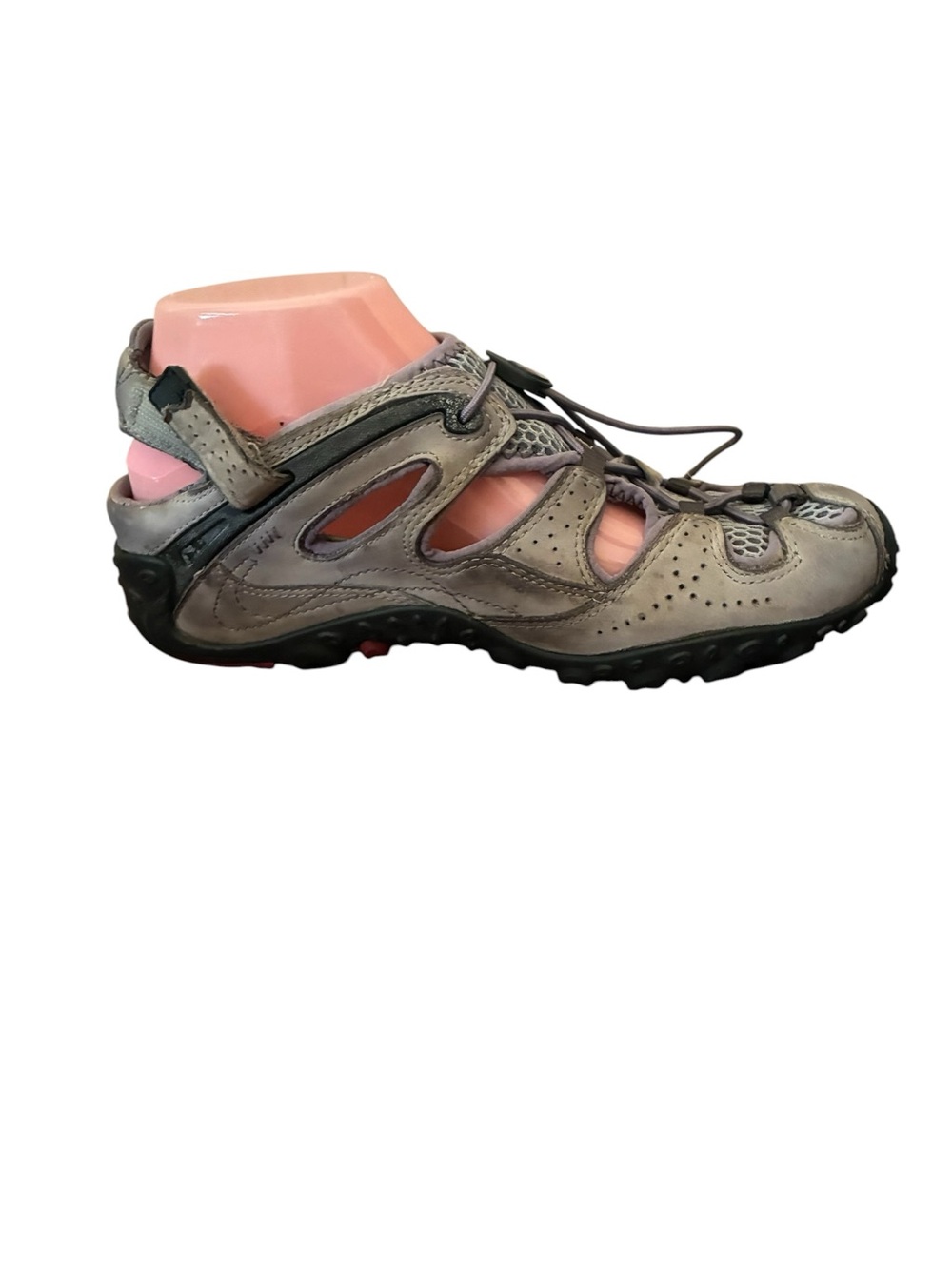 Merrell Women's Gray and Pink Hybrid Hiking Sandals - Picture 12 of 15